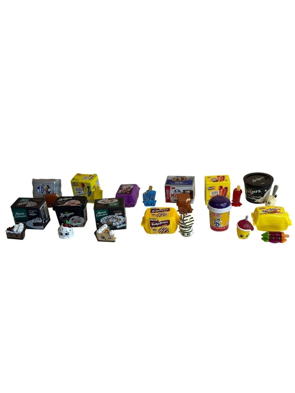 Shopkins Real Littles Lot Ice Cream Klondike Breyers Popsicle Slush Puppie